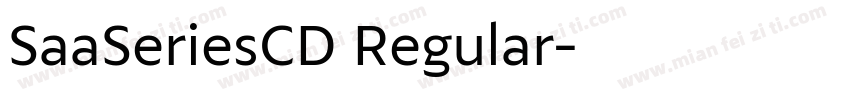 SaaSeriesCD Regular字体转换